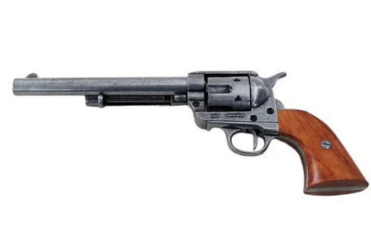Denix SAA 1873 7.5" Barrel Non-Firing Revolver In Gray
