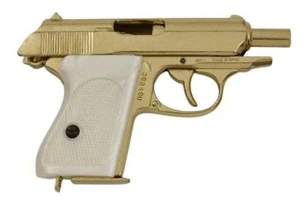 Denix 1931 Walther PPK Non-Firing Replica in Gold Finish