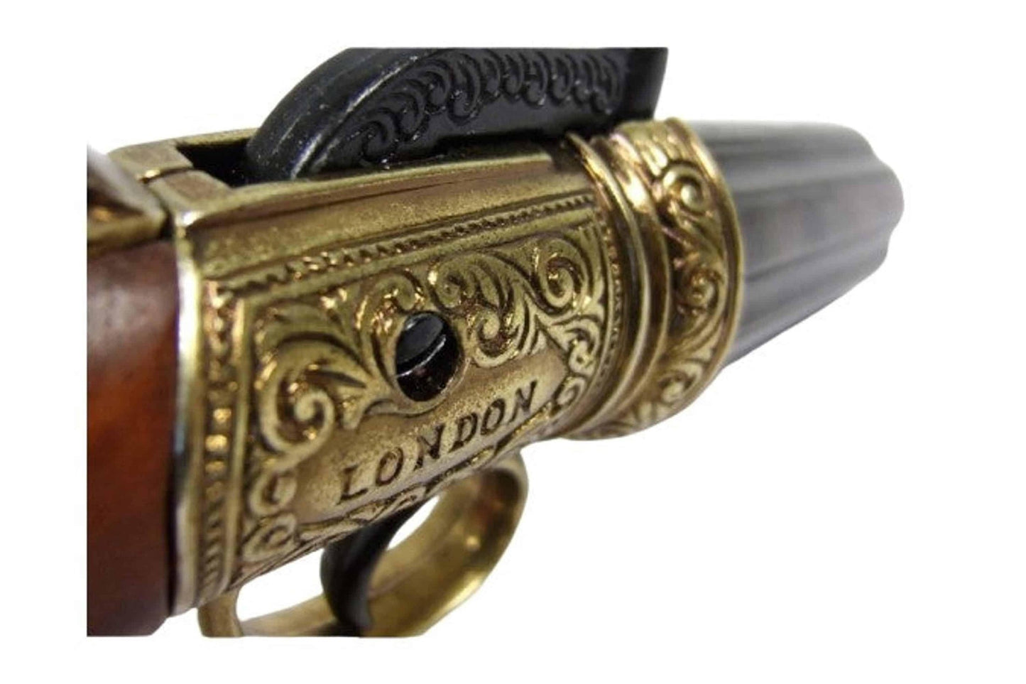 Denix 1840 6 Barrel Pepper-Box Non-Firing Revolver