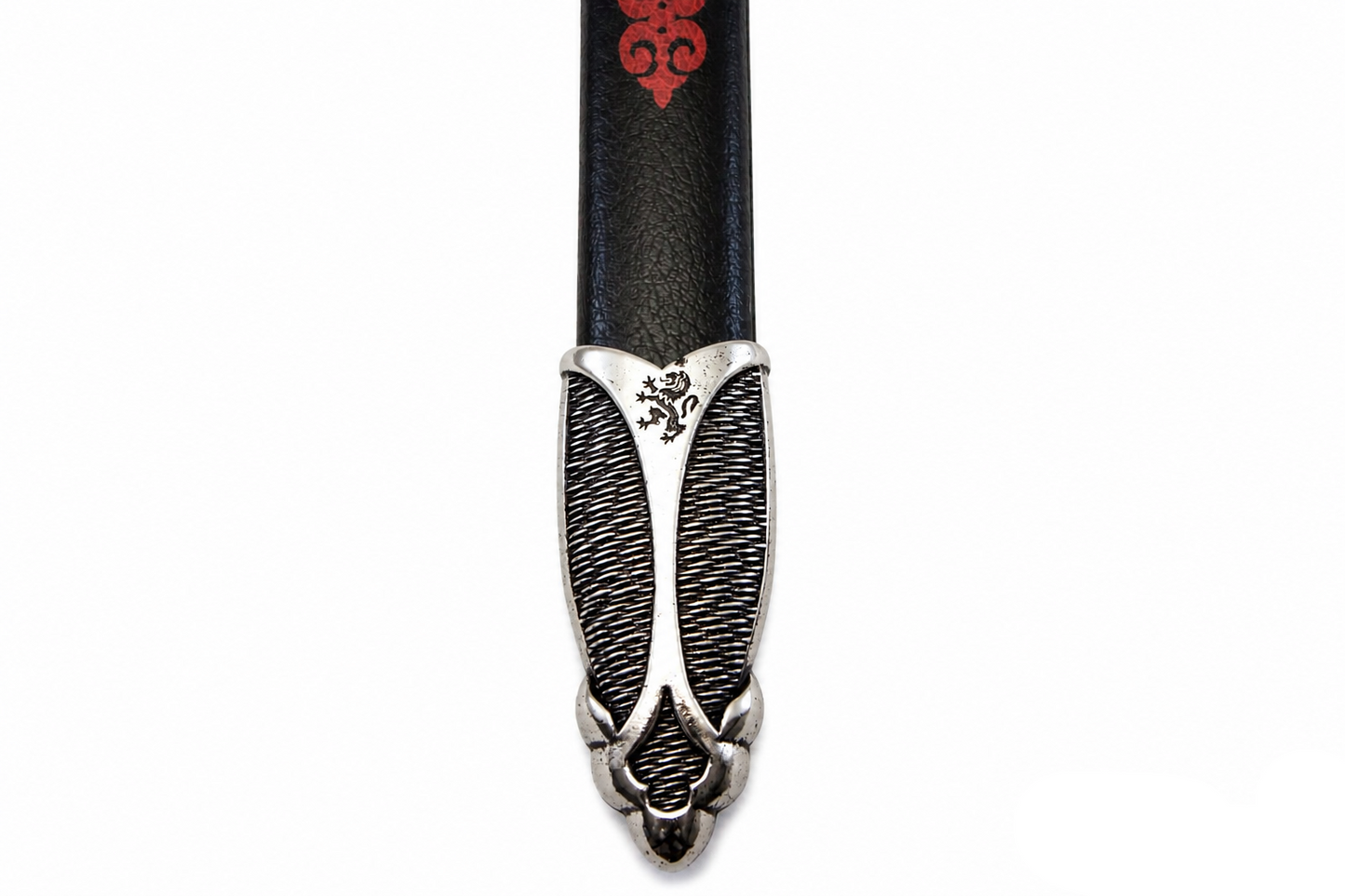 Denix 6201 black scabbard decorative metal fitting close-up