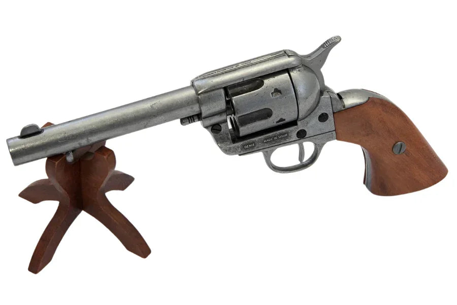 Denix Old West Frontier Antique Grey Replica Revolver Non-Firing Gun Boxed Set