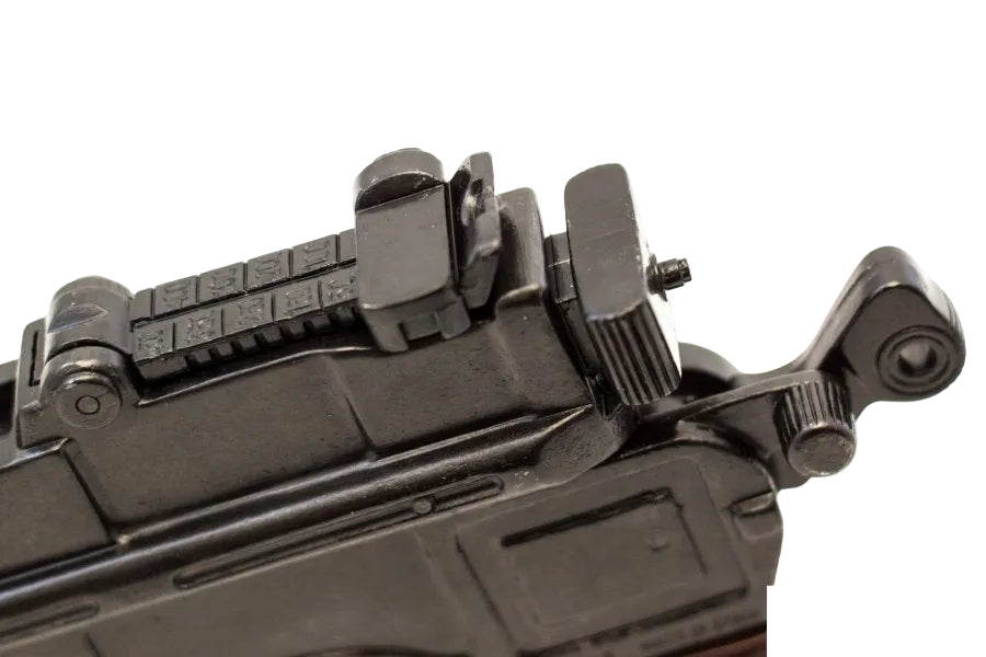 Denix C96 broomhandle replica pistol inspired by German 1896 Mauser used in World War I and II