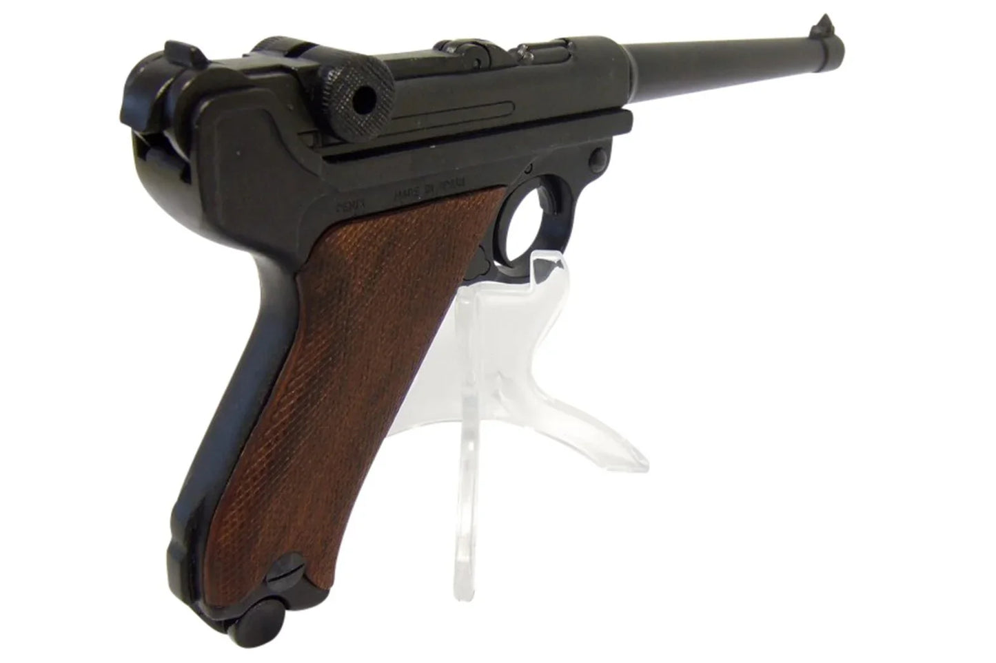 Denix German Luger Naval P-08 Non-Firing Gun With Wood Grips