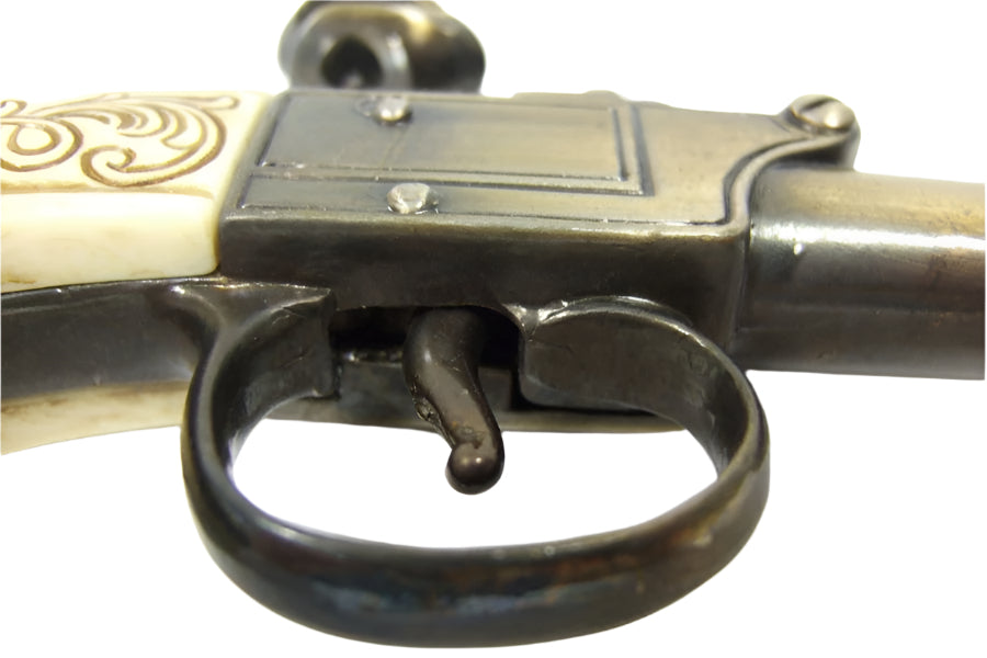 Denix Colonial Gold Finish Ladies Muff Non-Firing Flintlock Pistol