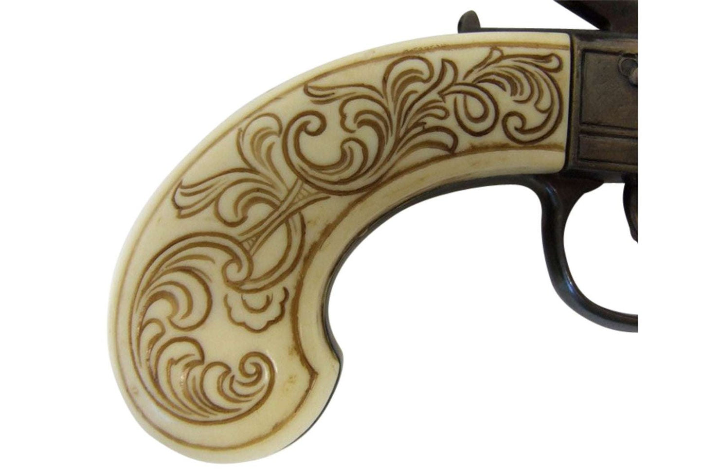 Denix Colonial Gold Finish Ladies Muff Non-Firing Flintlock Pistol