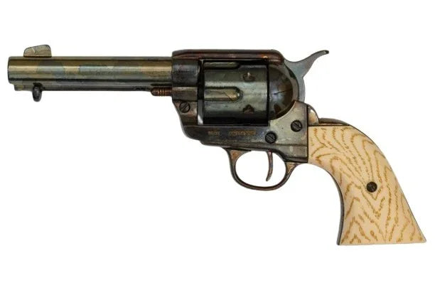 Denix Old West M1873 Antique Blued Finish Quick Draw Non-Firing Revolver