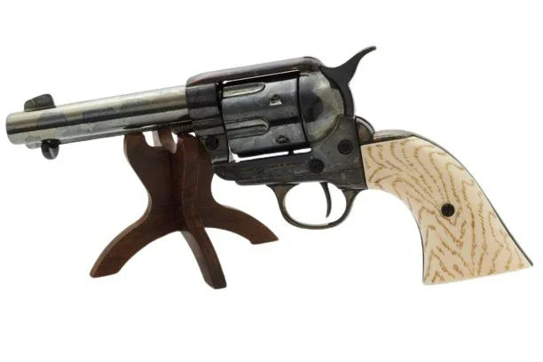 Denix Old West M1873 Antique Blued Finish Quick Draw Non-Firing Revolver