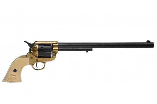 Denix Non-Fring M1873 Single Action Buntline Special Revolver Black/Gold