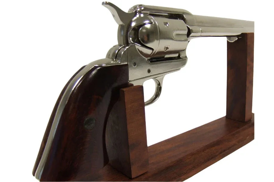 Denix 1873 Buntline Special Non-Firing Revolver in Nickel