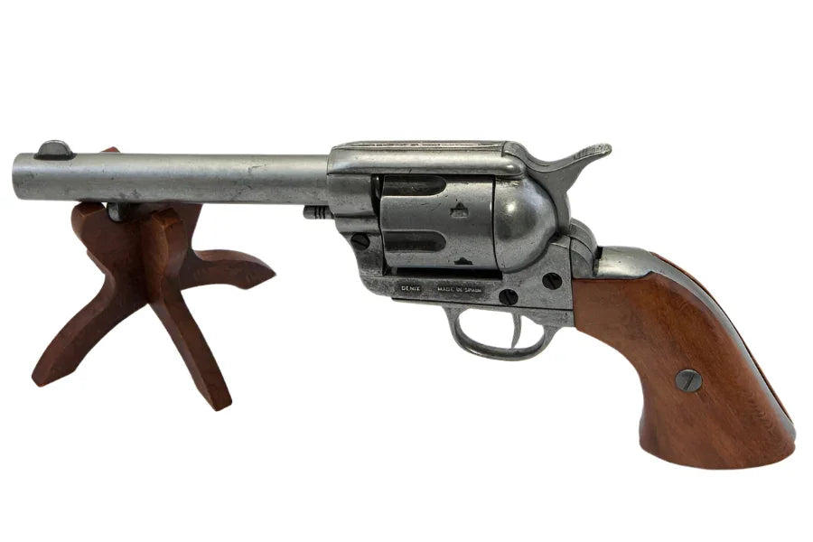 Denix Old West Frontier Antique Grey Replica Revolver Non-Firing Gun Boxed Set
