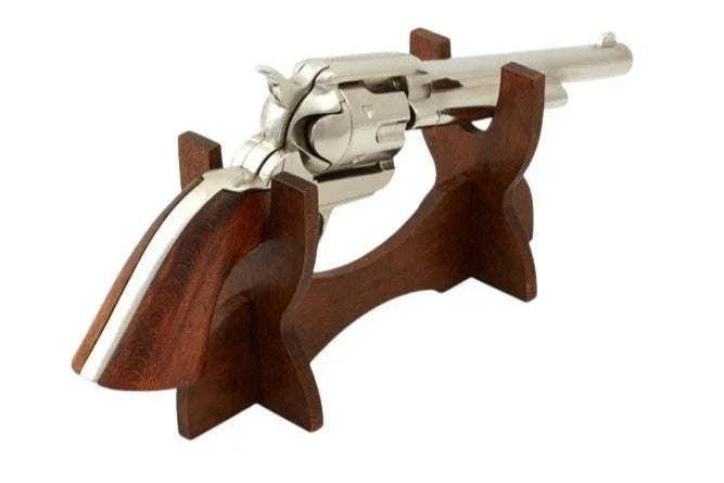 Denix SAA 1873 Peacemaker Non-Firing Revolver in Nickel
