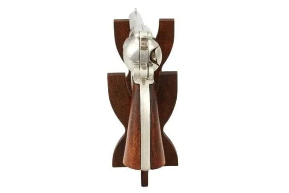 Denix SAA 1873 Peacemaker Non-Firing Revolver in Nickel