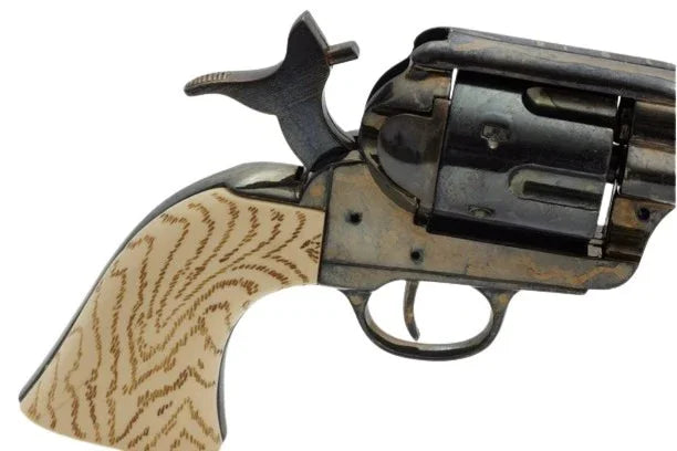 Denix Old West M1873 Antique Blued Finish Quick Draw Non-Firing Revolver