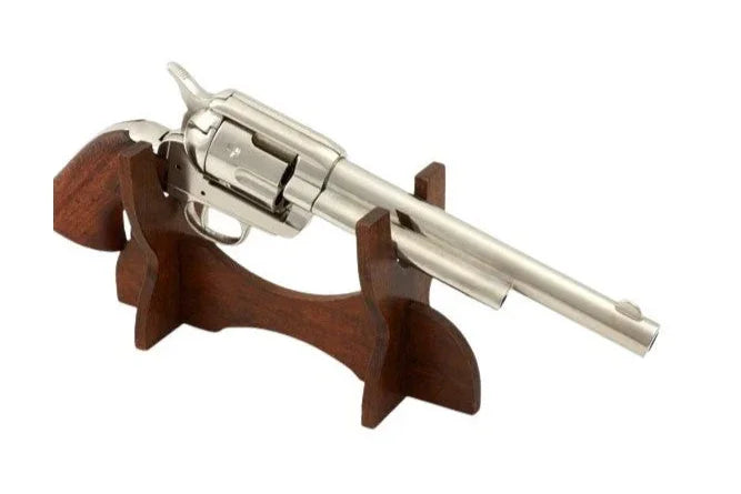 Denix SAA 1873 Peacemaker Non-Firing Revolver in Nickel
