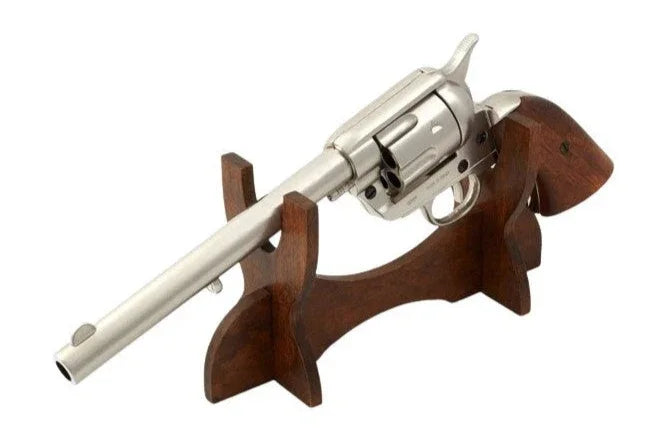 Denix SAA 1873 Peacemaker Non-Firing Revolver in Nickel
