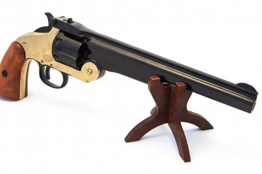 Denix 1869 Schofield Non-Firing Revolver with Brass Trim