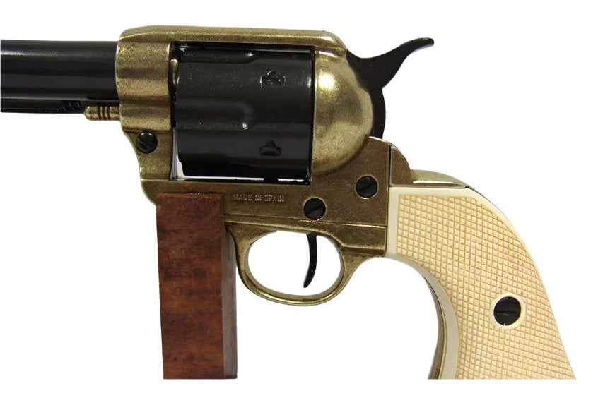 Denix Non-Fring M1873 Single Action Buntline Special Revolver Black/Gold