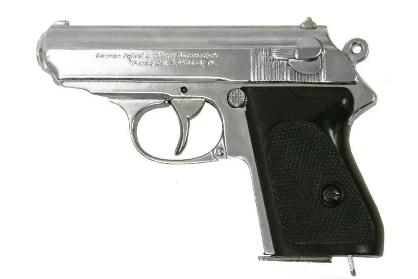 Denix Walther PPK James Bond Non-Firing Prop Gun in Nickel