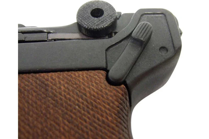 Denix WWII German Luger P-08 Non-Firing Prop Gun, Wood Grips