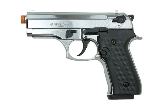 EKOL Dicle 8000 9mm Semi-Auto Blank Gun In Nickel