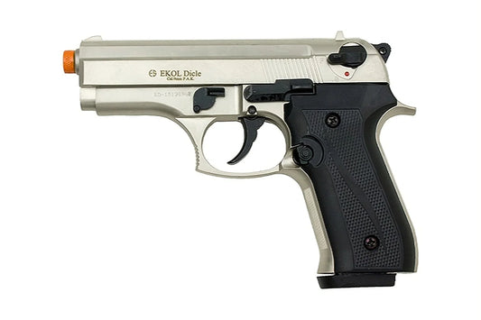 EKOL Dicle 8000 9mm Semi-Auto Blank Prop Gun in Satin