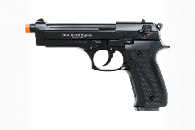 EKOL Firat Magnum 9mm Semi-Auto Blank Gun, Black