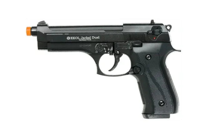 EKOL Jackal Dual 9mm Automatic Blank Gun In Black
