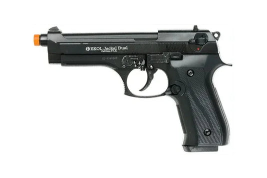 EKOL Jackal Dual 9mm Automatic Blank Gun In Black