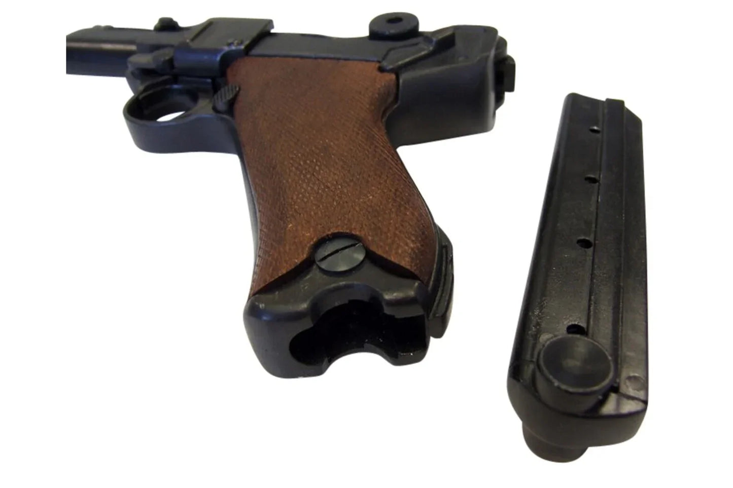 German Luger Lange Pistole 08 Non-Firing Gun With Wood Grips