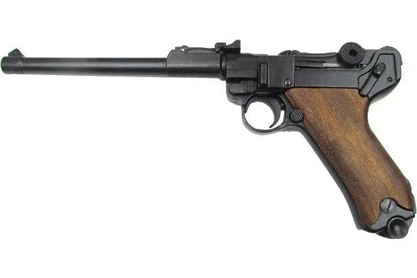 German Luger Lange Pistole 08 Non-Firing Gun With Wood Grips