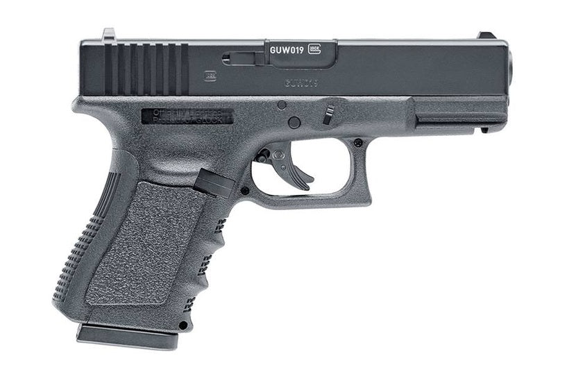 Glock 19 Gen 3 .177 BB gun replica pistol with detailed construction and realistic feel