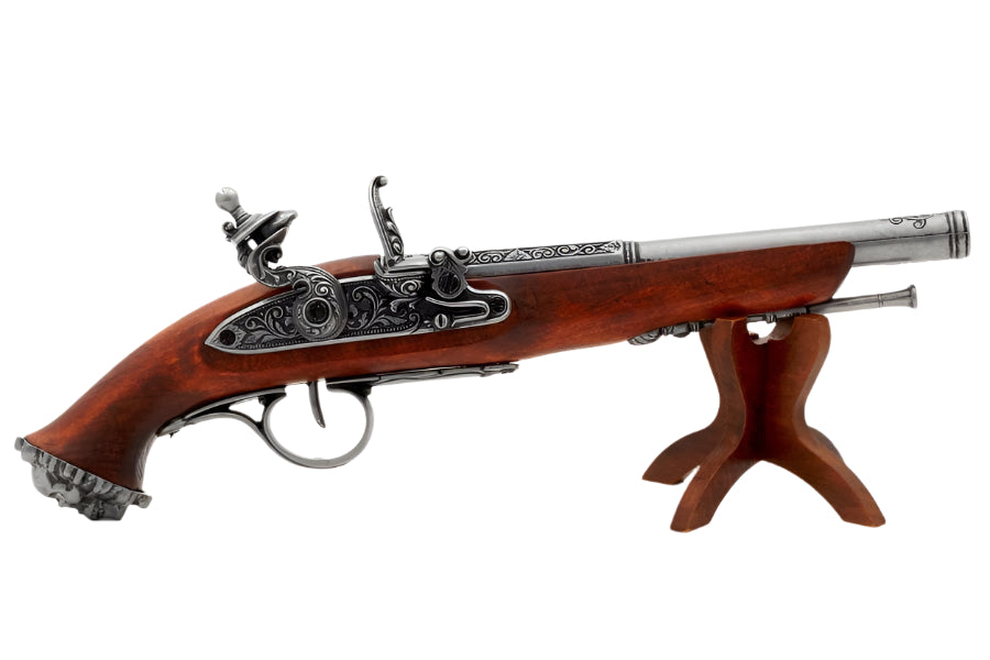 Denix 18TH Century Antique Grey Finish Non-Firing Flintlock Pistol