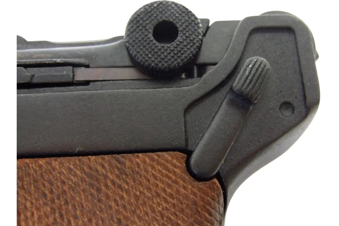 German Luger Lange Pistole 08 Non-Firing Gun With Wood Grips