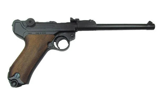 German Luger Lange Pistole 08 Non-Firing Gun With Wood Grips