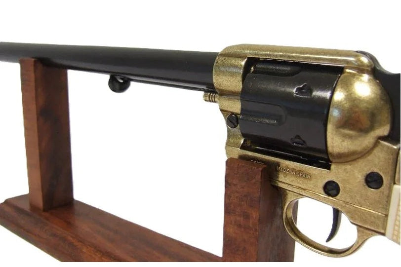 Denix Non-Fring M1873 Single Action Buntline Special Revolver Black/Gold