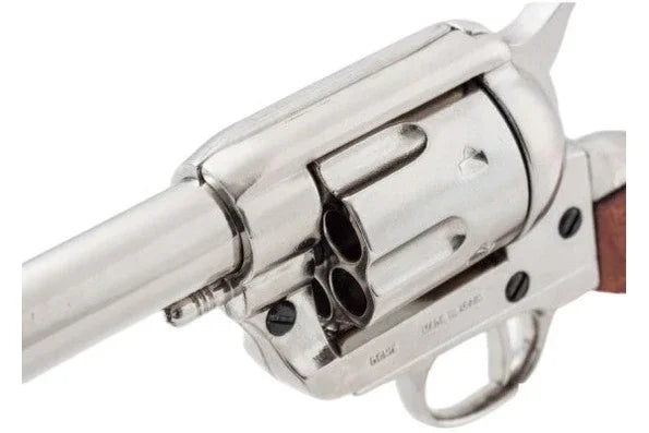Denix SAA 1873 5.5 inch Barrel Non-Firing Revolver In Nickel