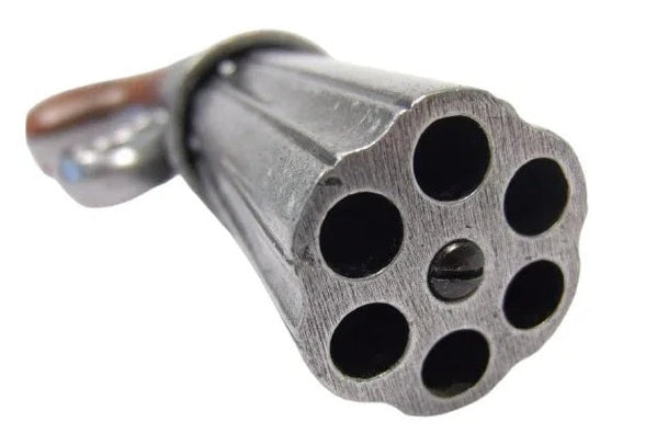 Denix 1840 6 Barrel Pepper-Box Non Firing Revolver in Grey