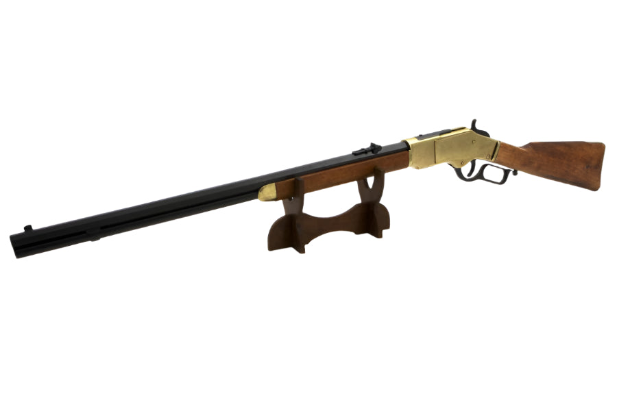 Denix Model 1873 Non-Firing Replica Repeating Rifle in Brass Finish
