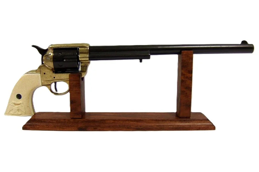 Denix Non-Fring M1873 Single Action Buntline Special Revolver Black/Gold