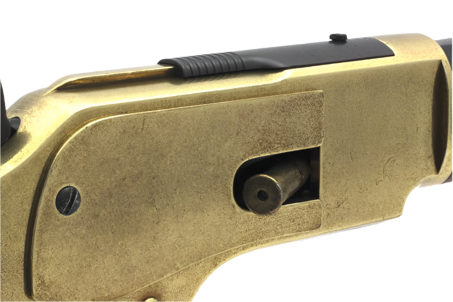 Denix Model 1873 Non-Firing Replica Repeating Rifle in Brass Finish