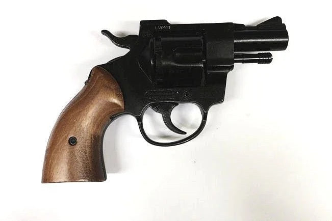 Bruni Olympic 9mm Blank Firing Revolver in Black