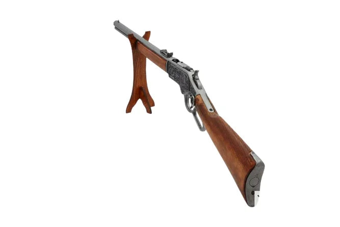 Winchester 1873 Silver Engraved Lever Action Non-Firing Rifle