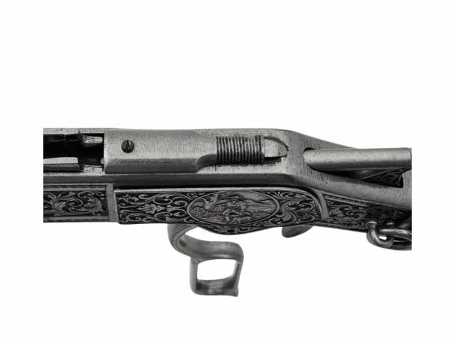 Winchester 1873 Silver Engraved Lever Action Non-Firing Rifle