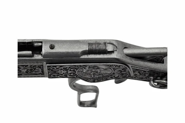 Winchester 1873 Silver Engraved Lever Action Non-Firing Rifle