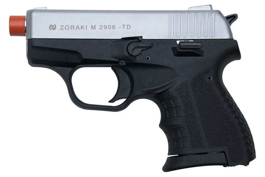 Zoraki M2906 9mm Semi-Auto Blank Gun in Silver