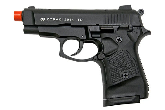ZORAKI M2914 9mm Semi-Auto Front Firing Blank Gun in Black