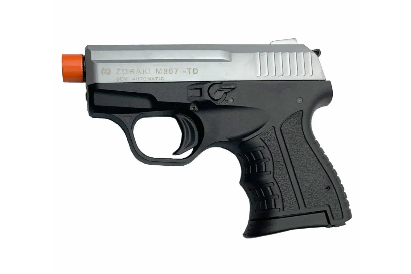 Zoraki M807 8mm Front Firing Blank Gun in Silver