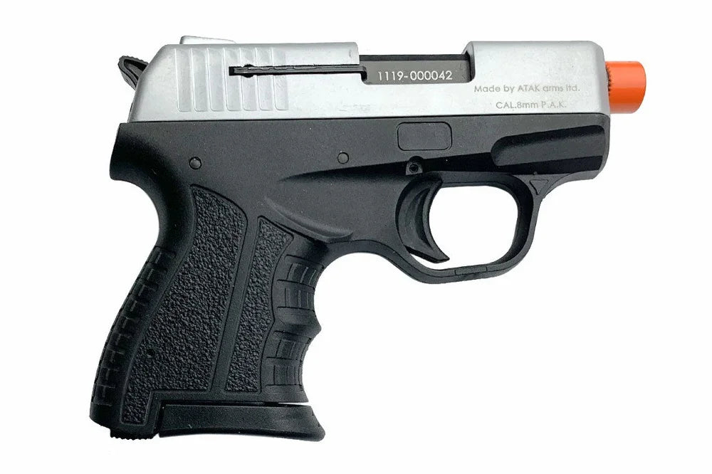 Zoraki M807 8mm Front Firing Blank Gun in Silver