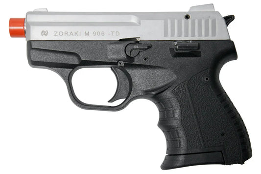 Zoraki M906 Semi Automatic 9mm Front Firing Blank Gun, Silver