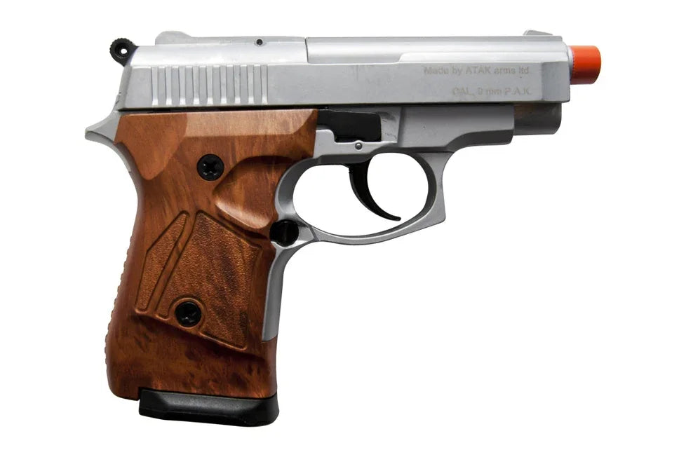 Zoraki M914 Full Automatic 9mm Blank Firing Gun in Silver